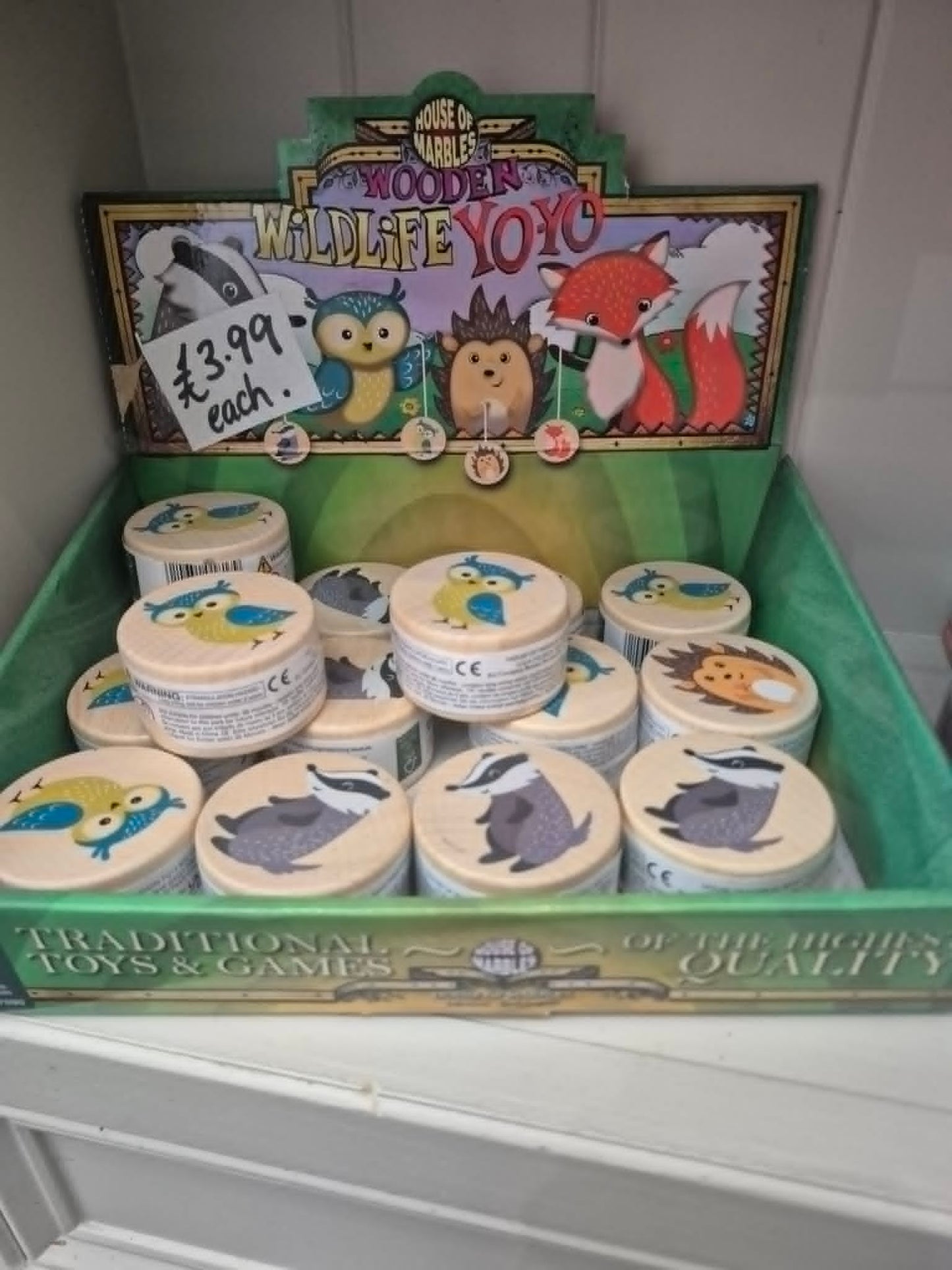 Wooden Wildlife YoYo Toy | Animal YoYo by House of Marbles