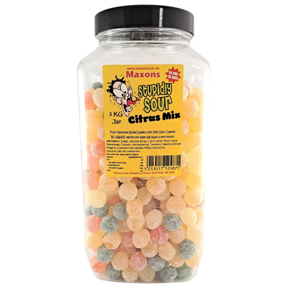 Maxon’s Stupidly Sour Citrus Mix | Extreme Sour Sweets