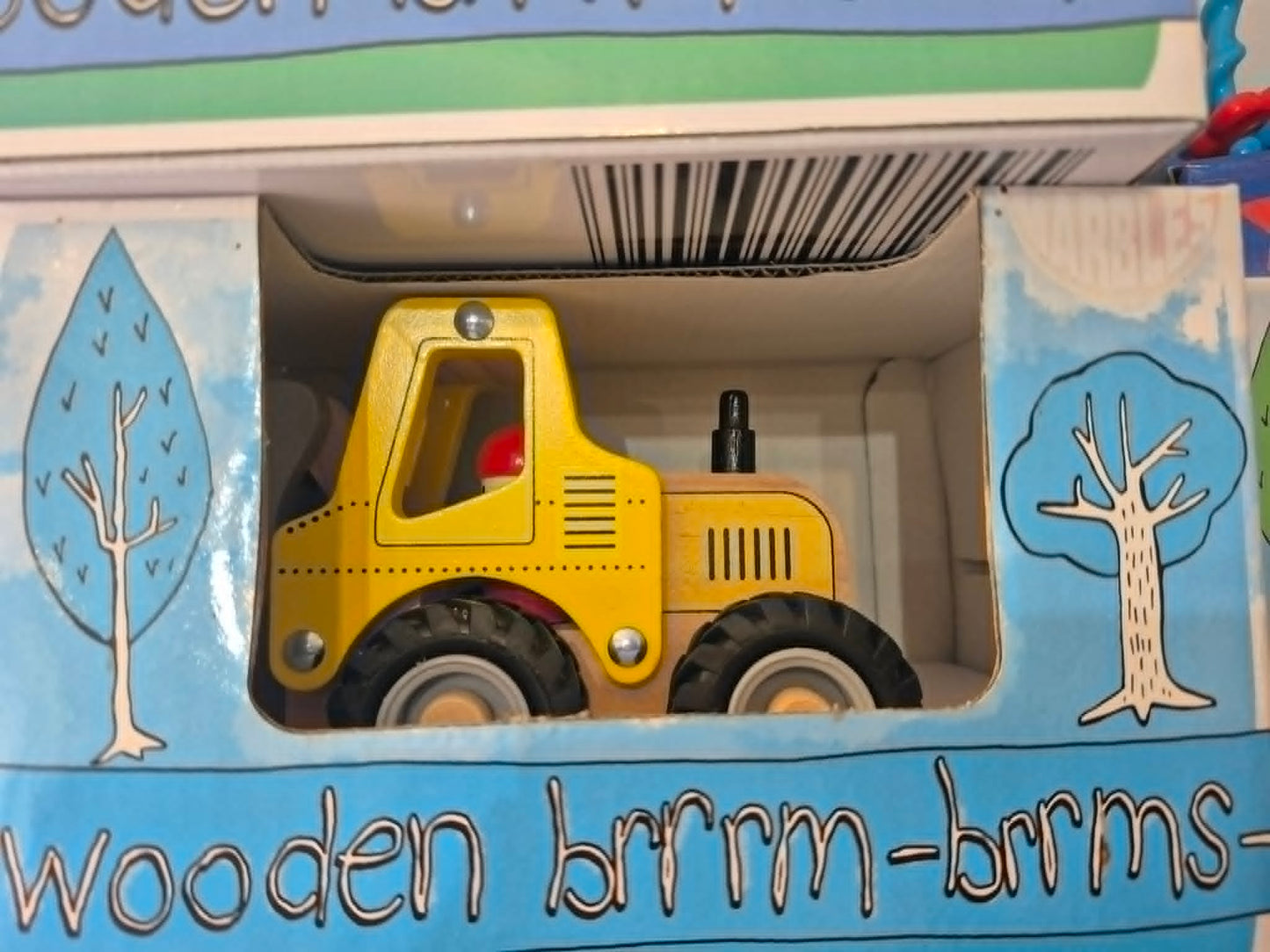 Wooden Bulldozer Toy | Wooden Brrm-Brrms Construction Vehicle