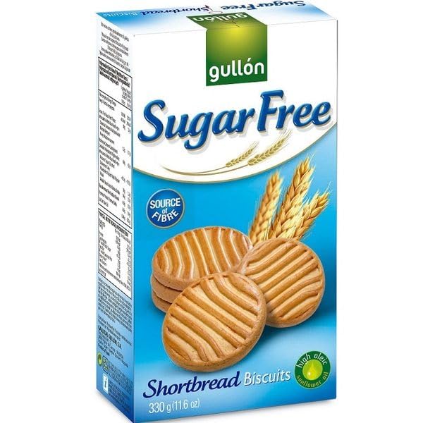 Gullón Sugar Free Shortbread Biscuits 330g | No Added Sugar Cookies