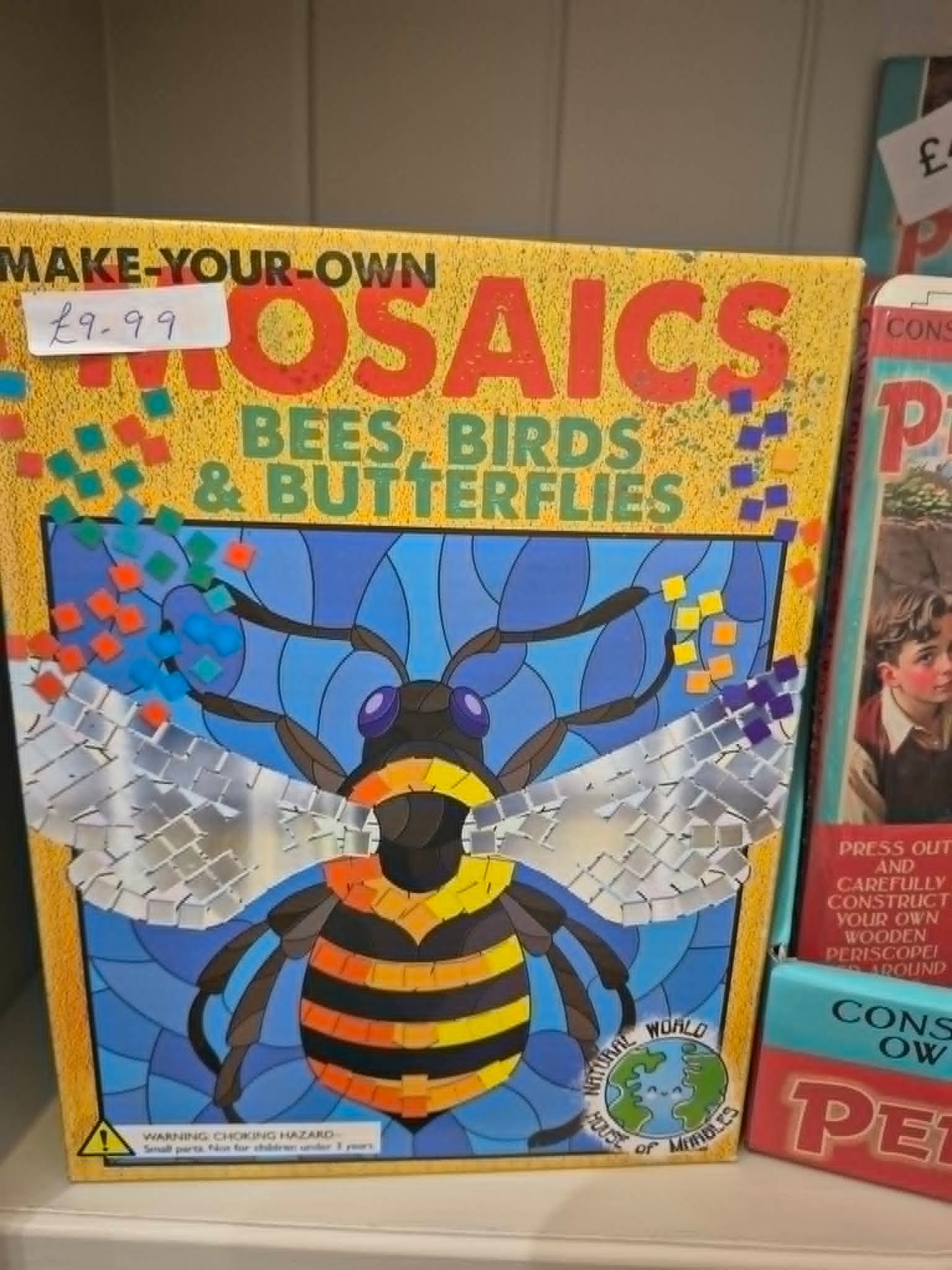 Make Your Own Mosaic Art Kit | Bees, Birds & Butterflies Craft Set