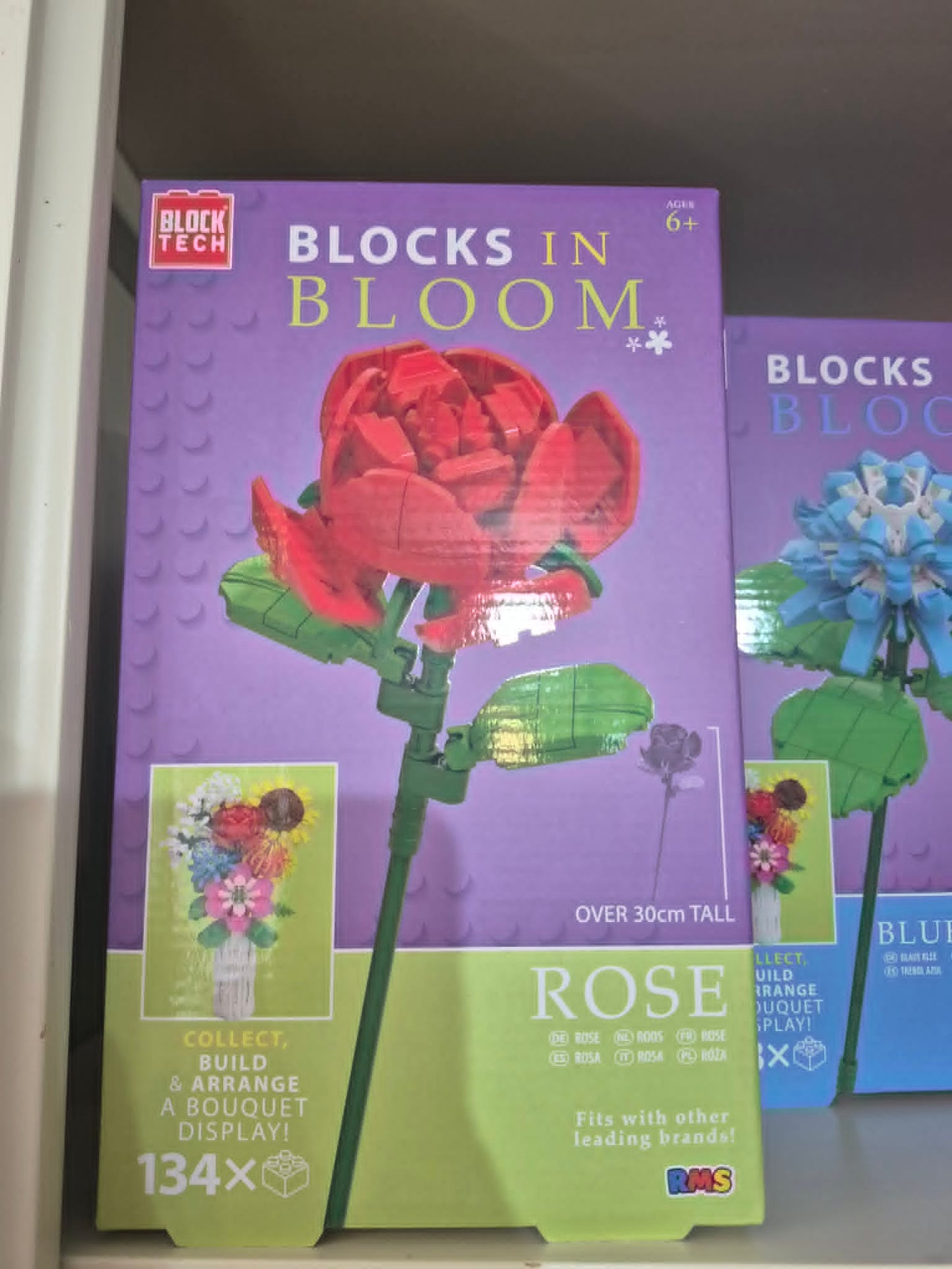 Block Tech Rose Building Set | Blocks in Bloom Floral Brick Kit