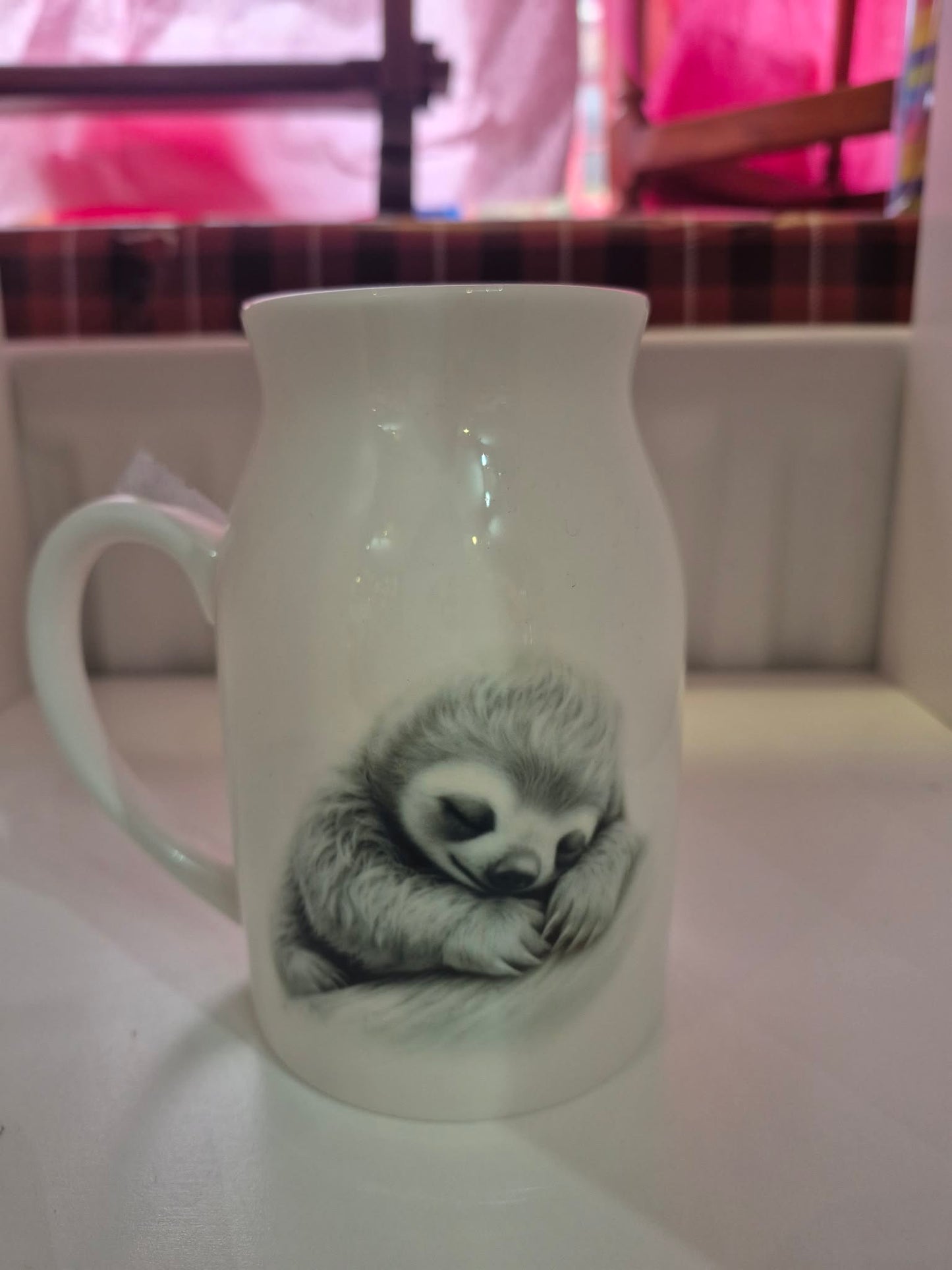 Sleeping Sloth Ceramic Milk Jug & Vase – Cute Animal Decor