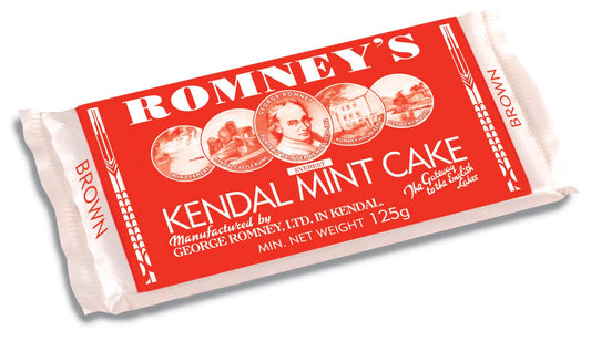 Romney’s Brown Kendal Mint Cake 125g | Classic Peppermint Mint Cake