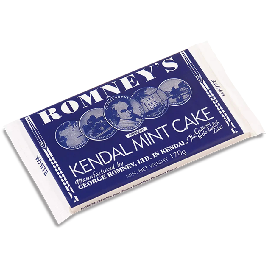 Romney’s White Kendal Mint Cake 125g | Classic Peppermint Mint Cake