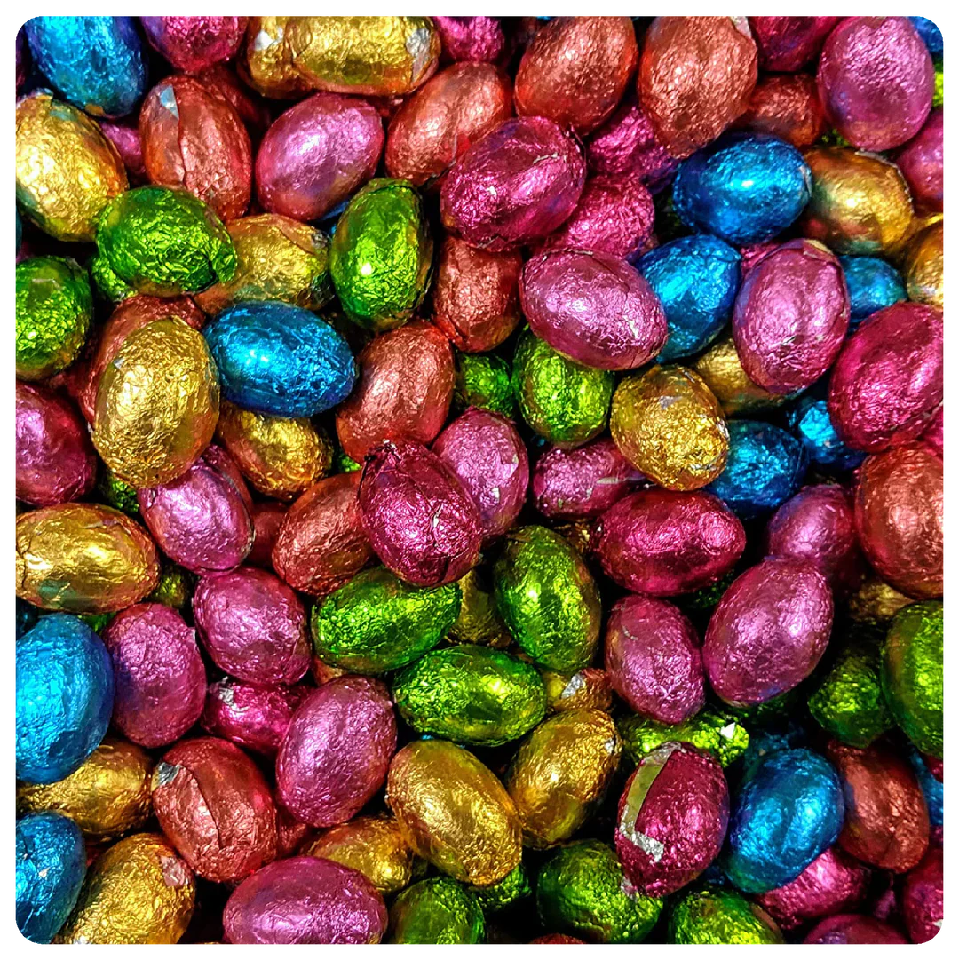 Milk Chocolate Foiled Mini Eggs | Wrapped Chocolate Eggs