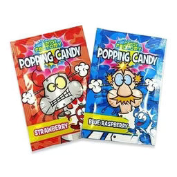 Crazy Candy Factory Popping Candy | Strawberry & Blue Raspberry Fizzy Sweets