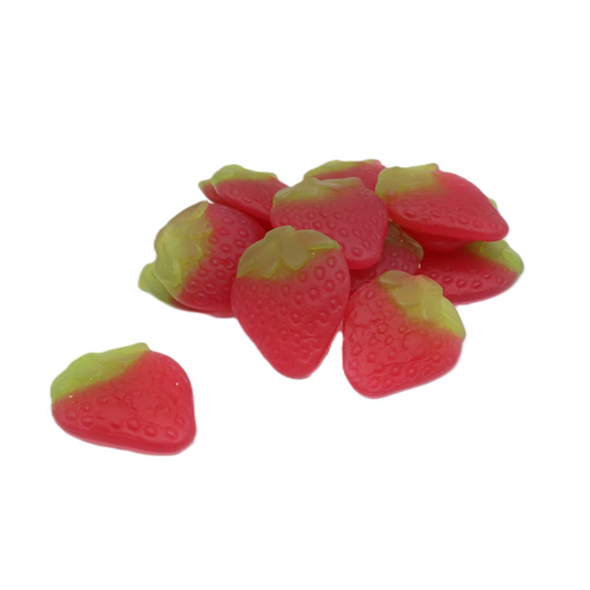 Kingsway Giant Strawberries – Large Strawberry Flavour Gummy Sweets