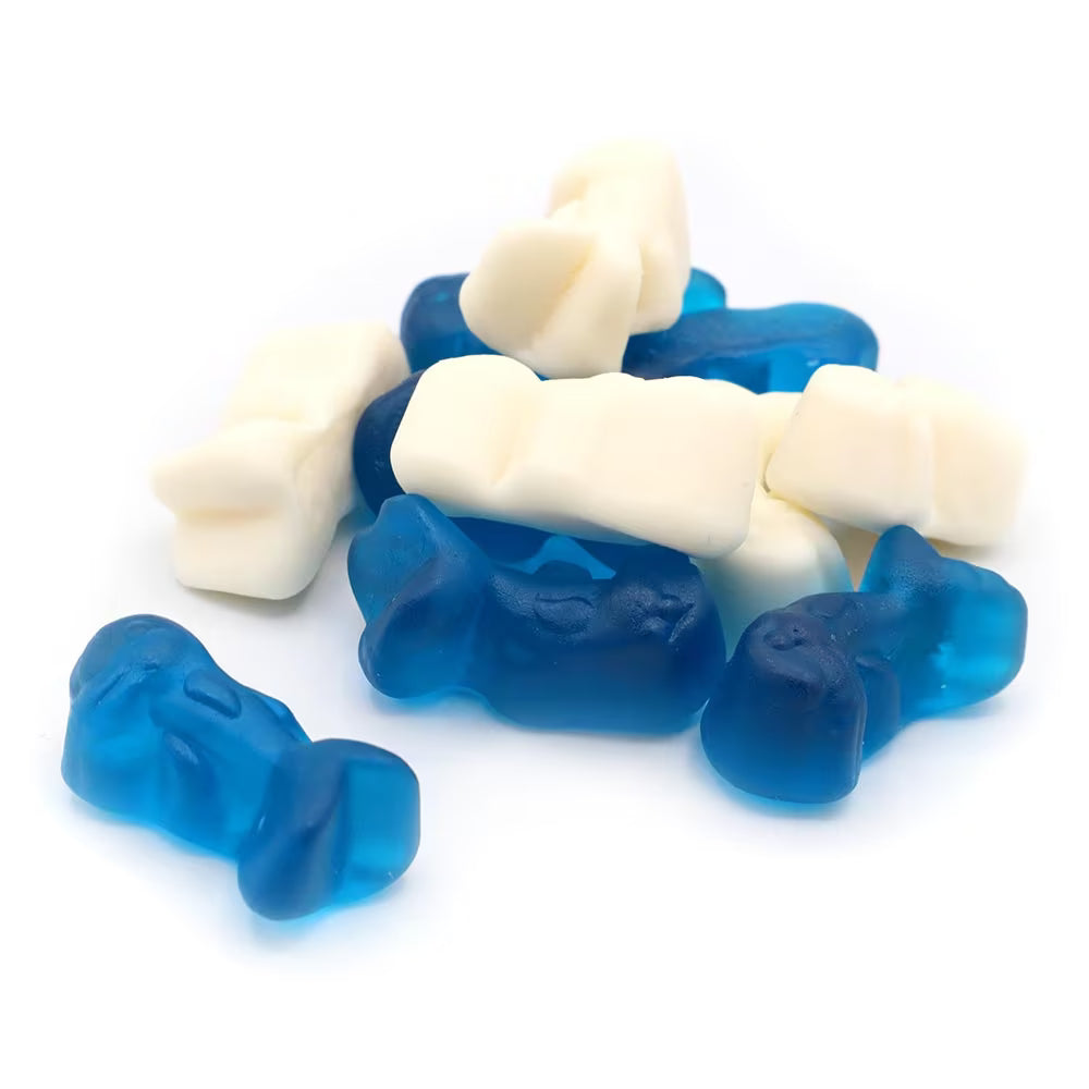Kingsway Baby Dolphins Bag | Blue & White Gummy Dolphin Sweets