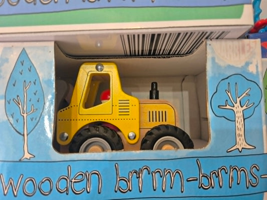 Wooden Bulldozer Toy | Wooden Brrm-Brrms Construction Vehicle