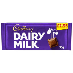 Cadbury Dairy Milk Classic Chocolate Bar 95g | Milk Chocolate Bar