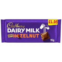 Cadbury Dairy Milk Chopped Hazelnut Chocolate Bar 95g