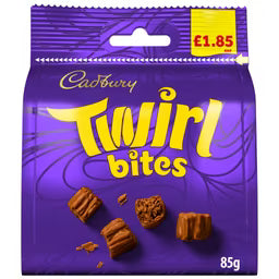 Cadbury Twirl Bites Chocolate Bag 85g | Milk Chocolate Twirl Pieces
