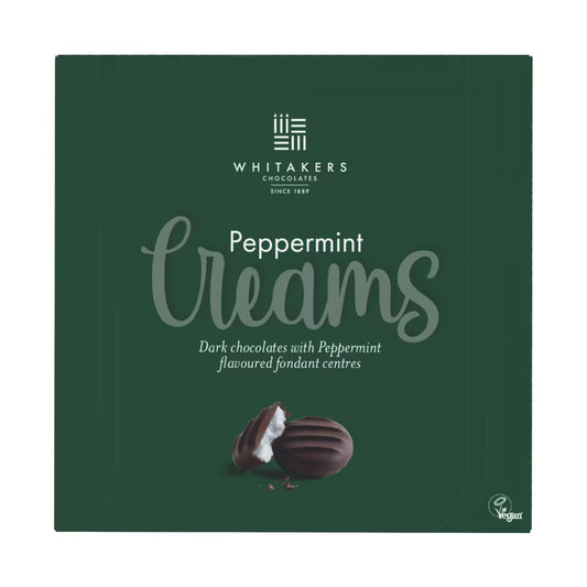 Whitakers Peppermint Creams Box 90g | Dark Chocolate Mint Creams