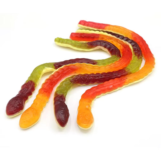Haribo Yellow Bellies | Fruity Jelly Snake Sweets with Foam Base