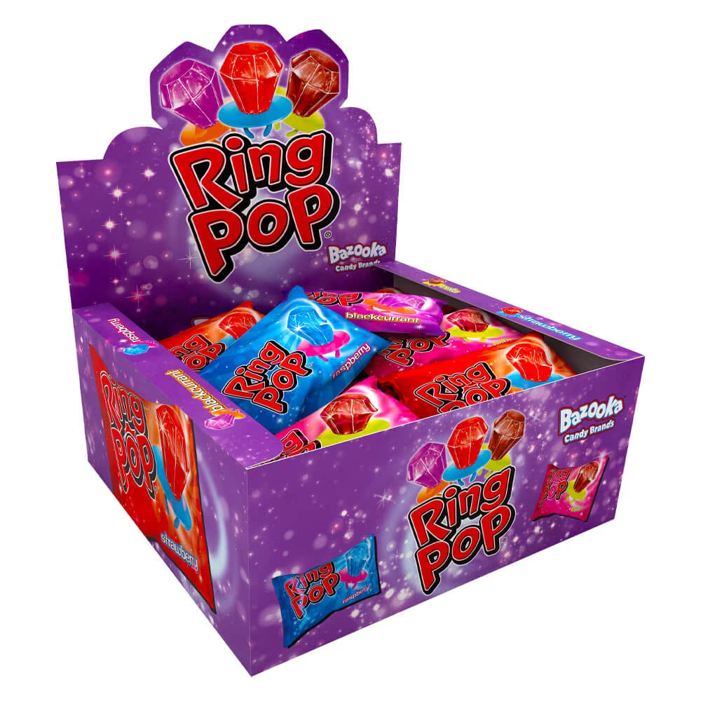 Bazooka Ring Pop | Jewel Shaped Lollipop Candy
