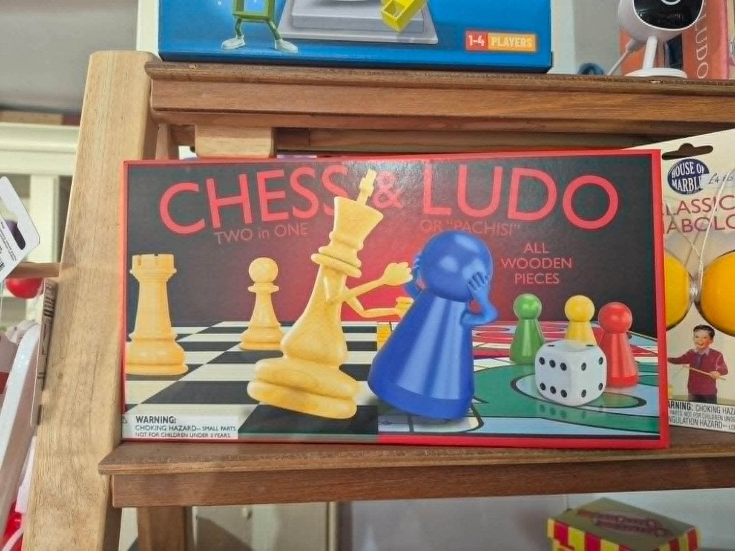Chess & Ludo Two in One Game | Wooden Family Board Game