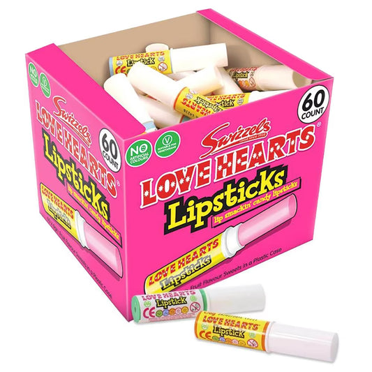 Swizzels Love Hearts Candy Lipsticks | Classic Retro Sweet Treat
