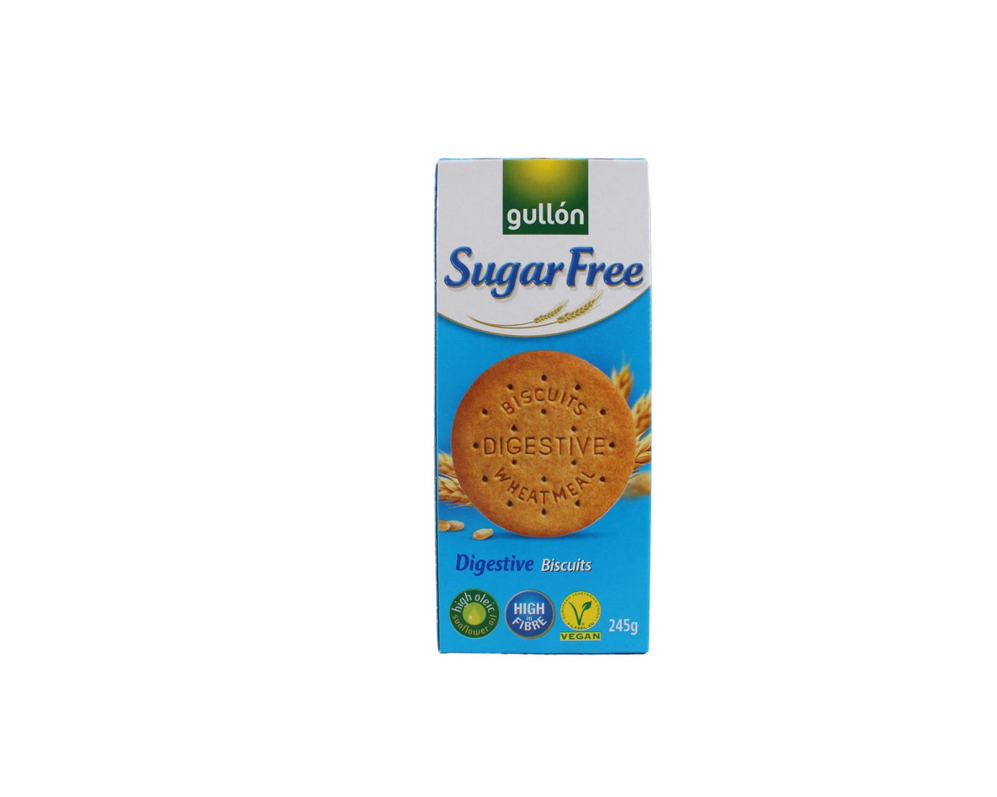 Gullón Sugar Free Digestive Biscuits 245g | No Added Sugar Wheatmeal Biscuits