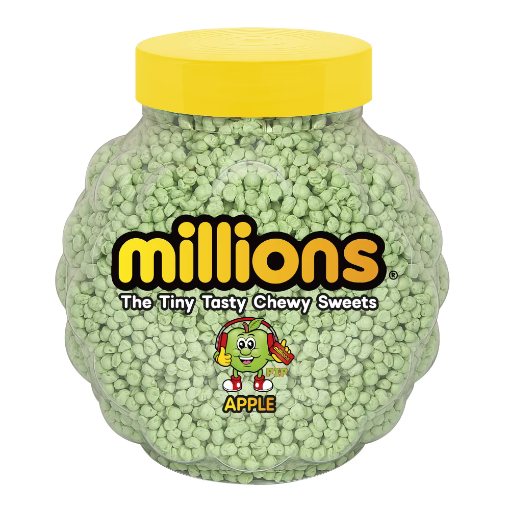 Millions Apple Jar | Apple Flavour Chewy Sweets