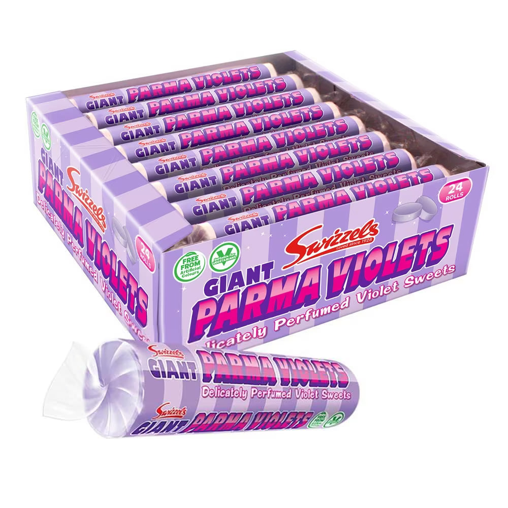 Swizzels Giant Parma Violets Roll | Classic Floral Flavoured Sweets