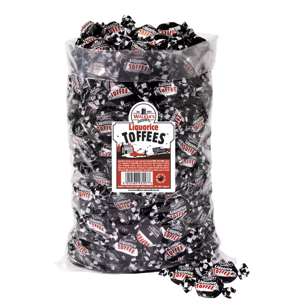 Walker’s Nonsuch Liquorice Toffees | Traditional Chewy Toffees