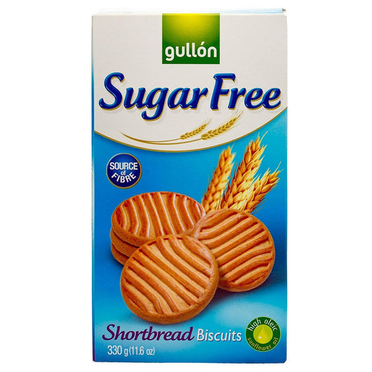 Gullón Sugar Free Shortbread Biscuits 330g | No Added Sugar Cookies