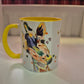 Giraffe Ceramic Mug – Cute Animal Coffee Cup with Yellow Handle