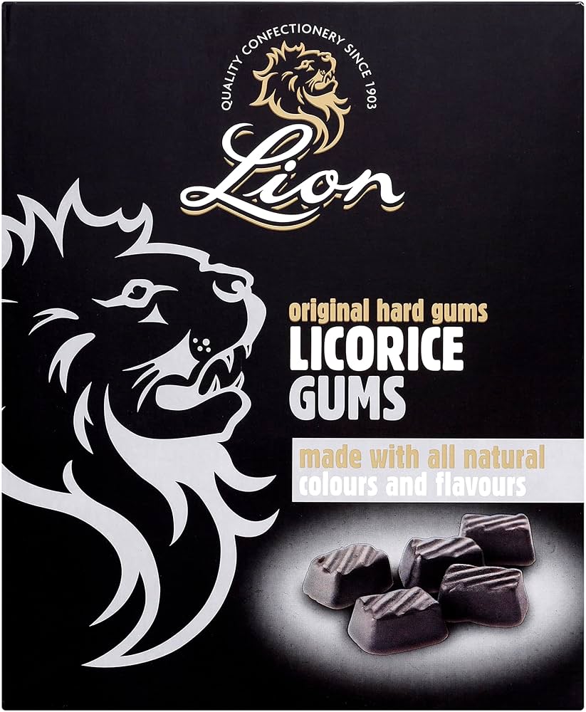 Lion Liquorice Gums | Traditional Chewy Liquorice Sweets