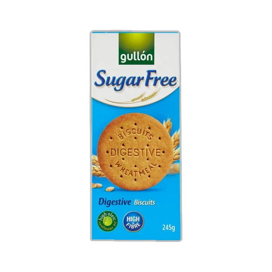 Gullón Sugar Free Digestive Biscuits 245g | No Added Sugar Wheatmeal Biscuits