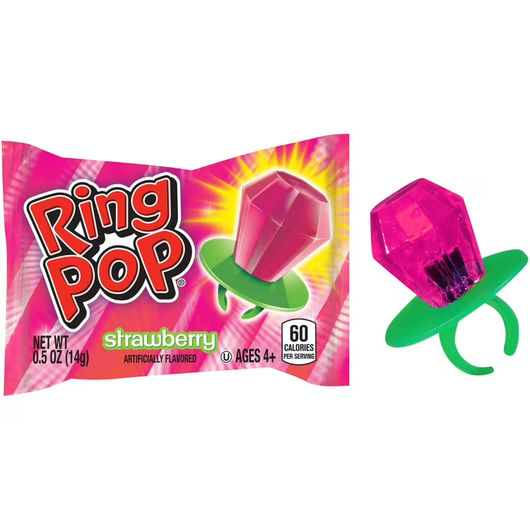 Bazooka Ring Pop | Jewel Shaped Lollipop Candy