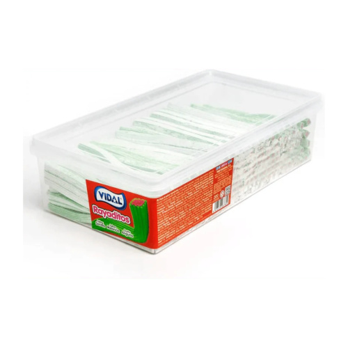 Vidal Rayaditos Watermelon Candy Pencils | Green & White Watermelon Flavour Straws