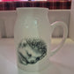 Sleeping Hedgehog Ceramic Milk Jug & Vase – Cute Animal Decor