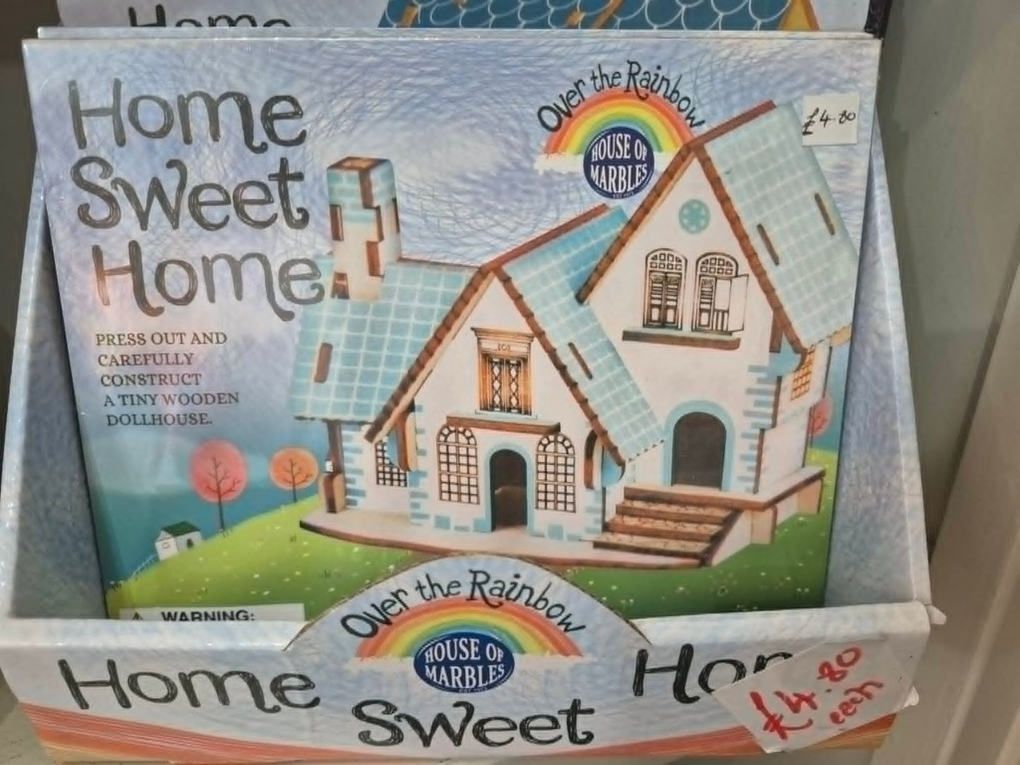 Home Sweet Home Wooden Dollhouse Kit | Build Your Own Mini House