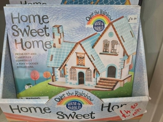 Home Sweet Home Wooden Dollhouse Kit | Build Your Own Mini House