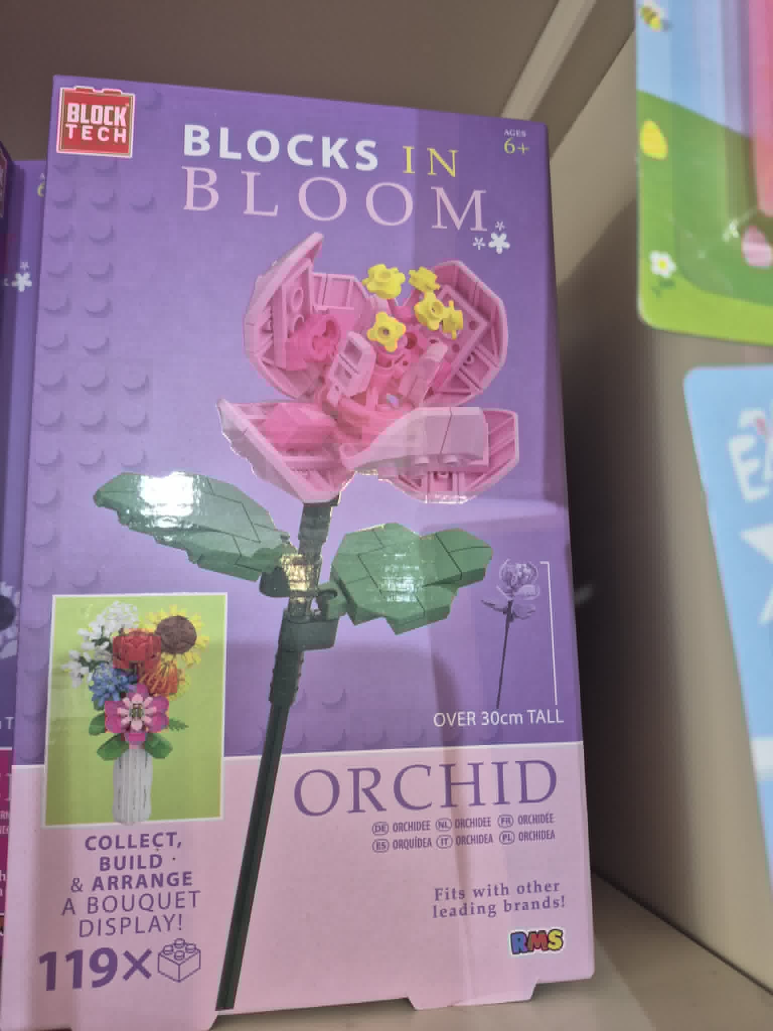 Block Tech Blocks in Bloom Orchid Flower Set – Silver Sweets