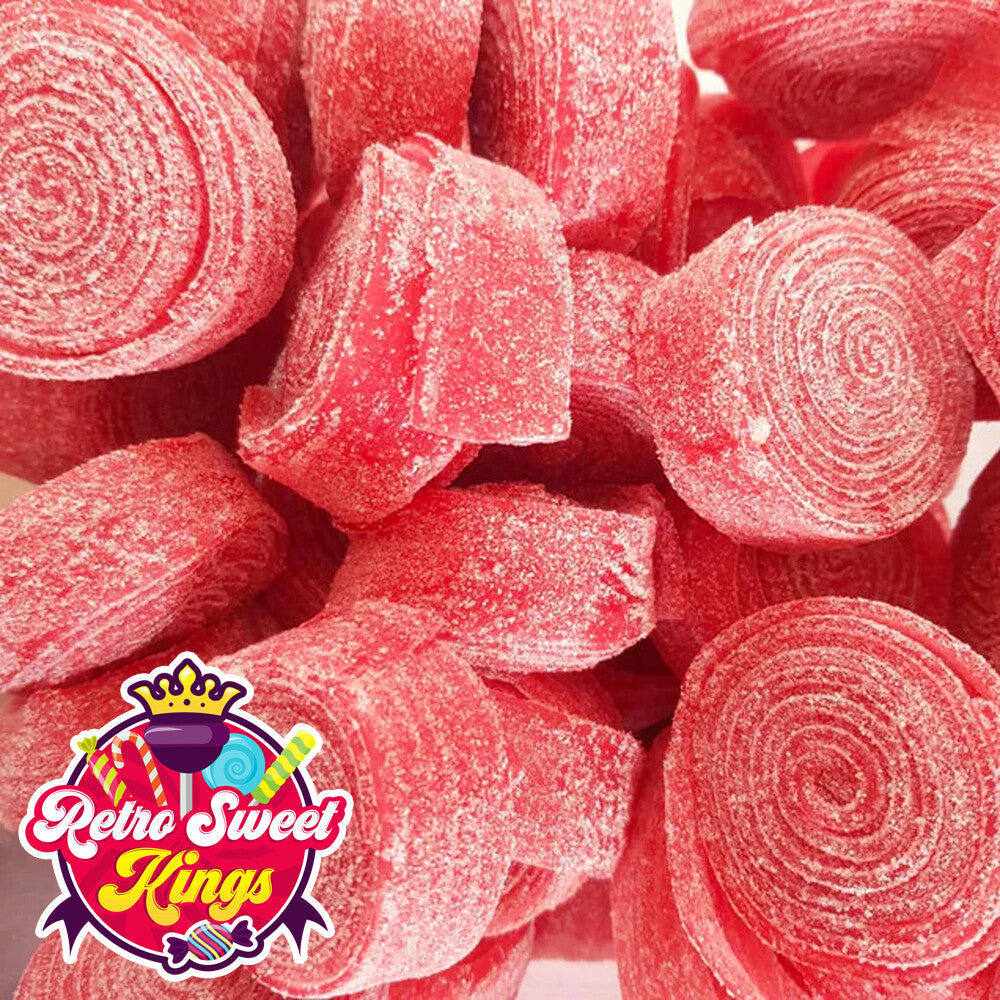 Vidal Strawberry Rolla Belta | Sour Strawberry Candy Belt Roll