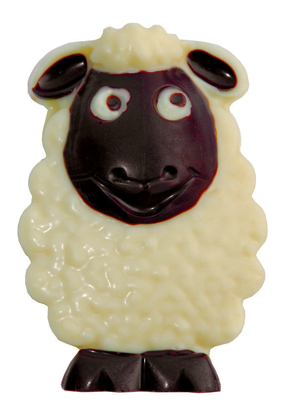 Seana Sheep | White & Dark Chocolate Sheep Figure